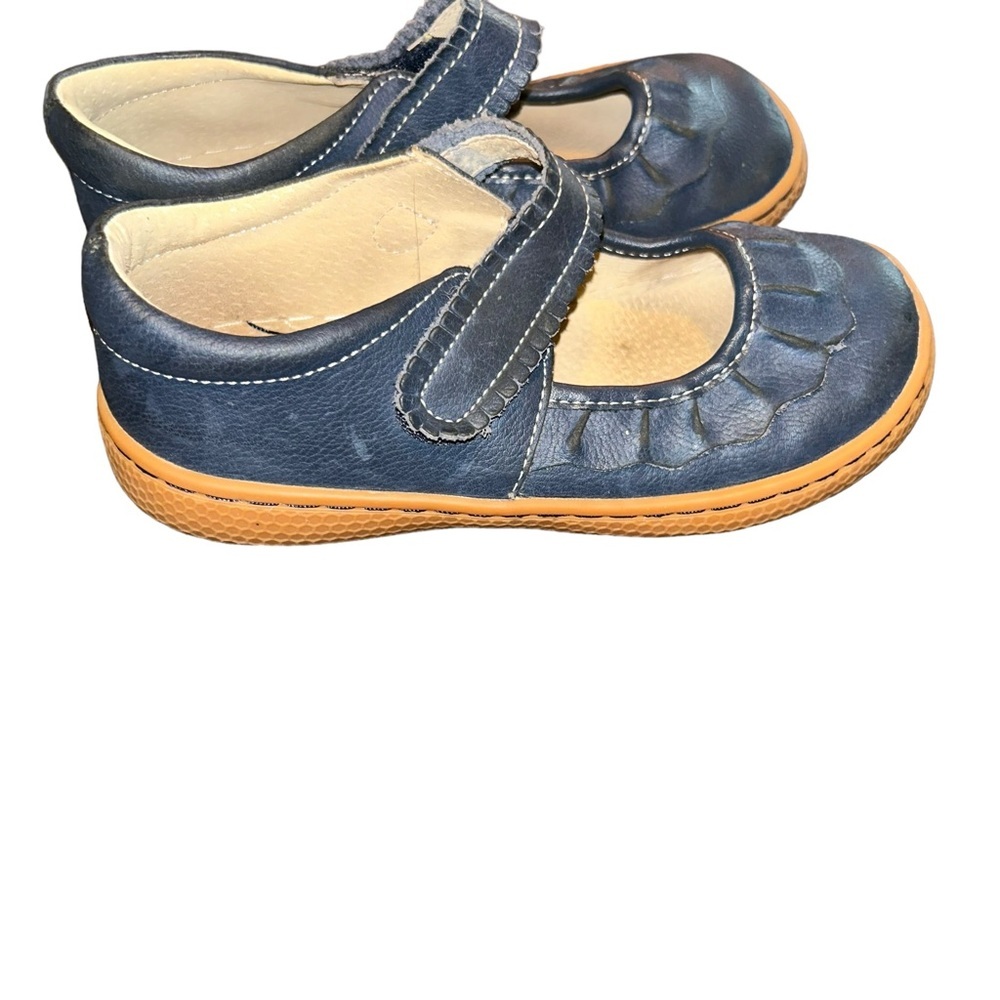 Livie & Luca RUCHE CLASSIC Mary Jane navy shoes youth girls size 1 1Y